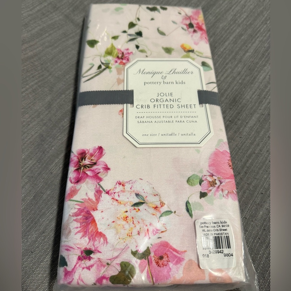 Pottery Barn Kids Organic Crib Sheet -Monique Lhuillier